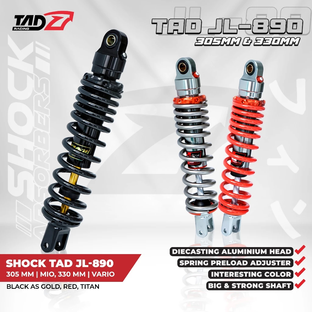 Shock TAD JL-890 for Vario 125 330mm Tracktion / TAD Racing