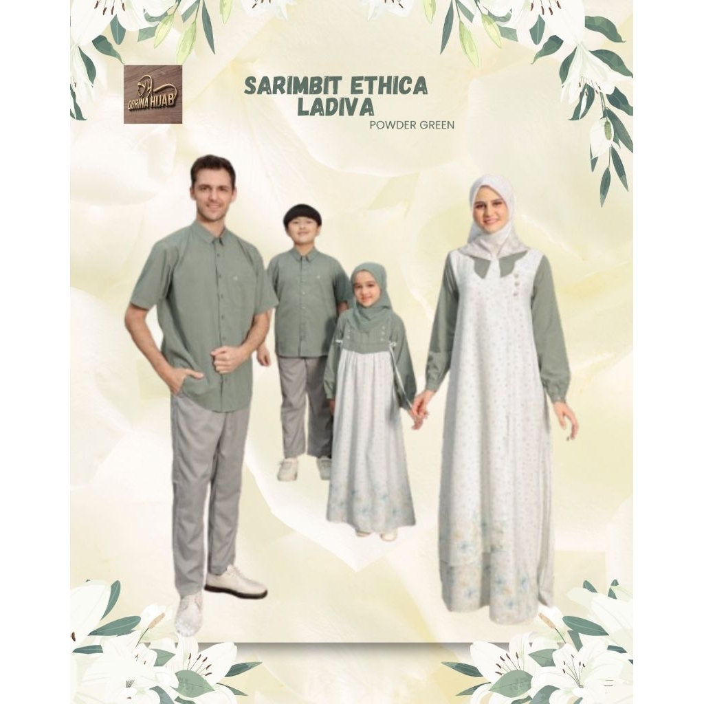 Sarimbit Ethica Ladiva Powder Green/Sarimbit Ethica/Sarimbit Ethica Terbaru 2026