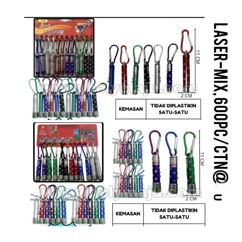 KIDZOONAA -   MAINAN LASER POINTER PRENESTASI KUCING WAJAH MAINAN ANAK JARAK JAUH LED SENTER 3IN1 (L