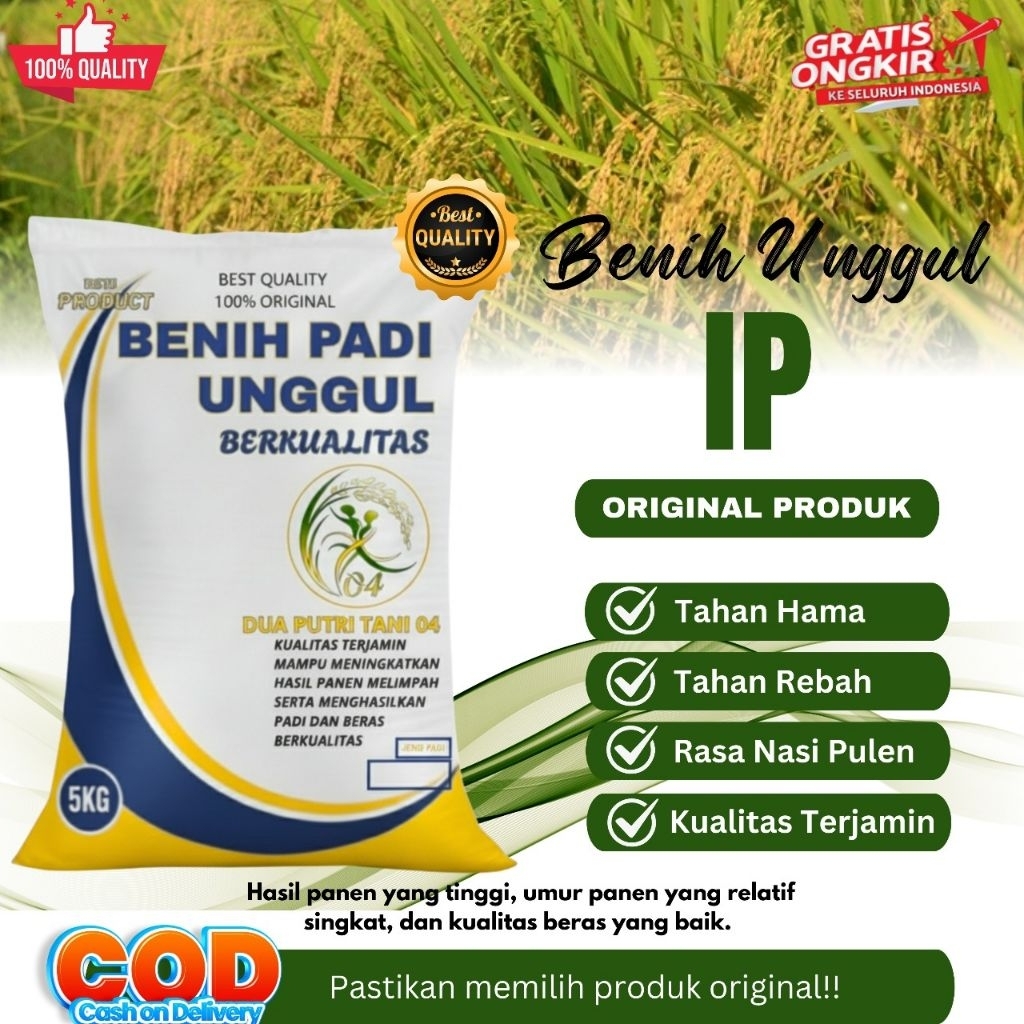 benih padi IPB 35 PADI JOKOWI kemasan 5kg