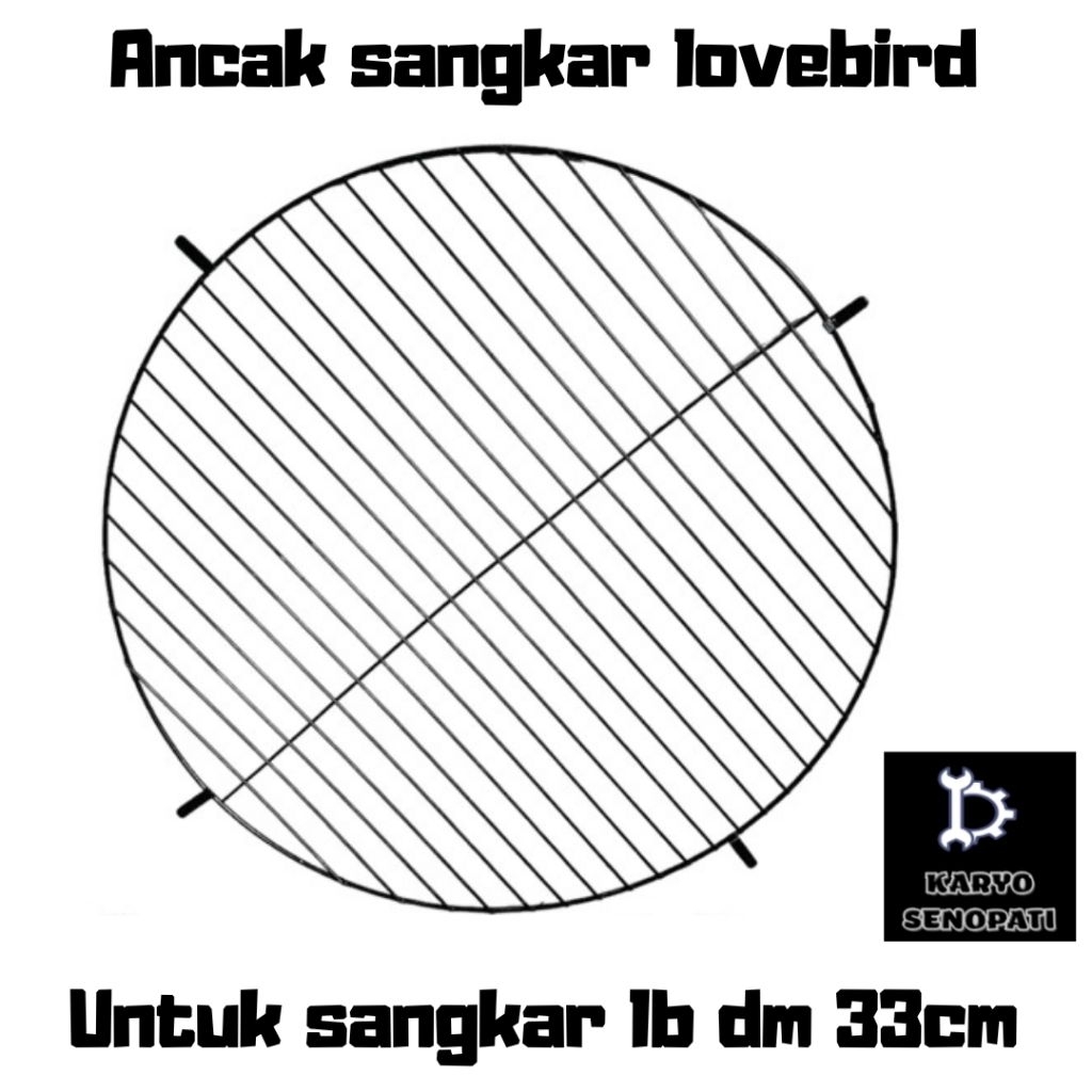 ancak lovebird dm33cm angsang sangkar kapsul lb dm 33cm