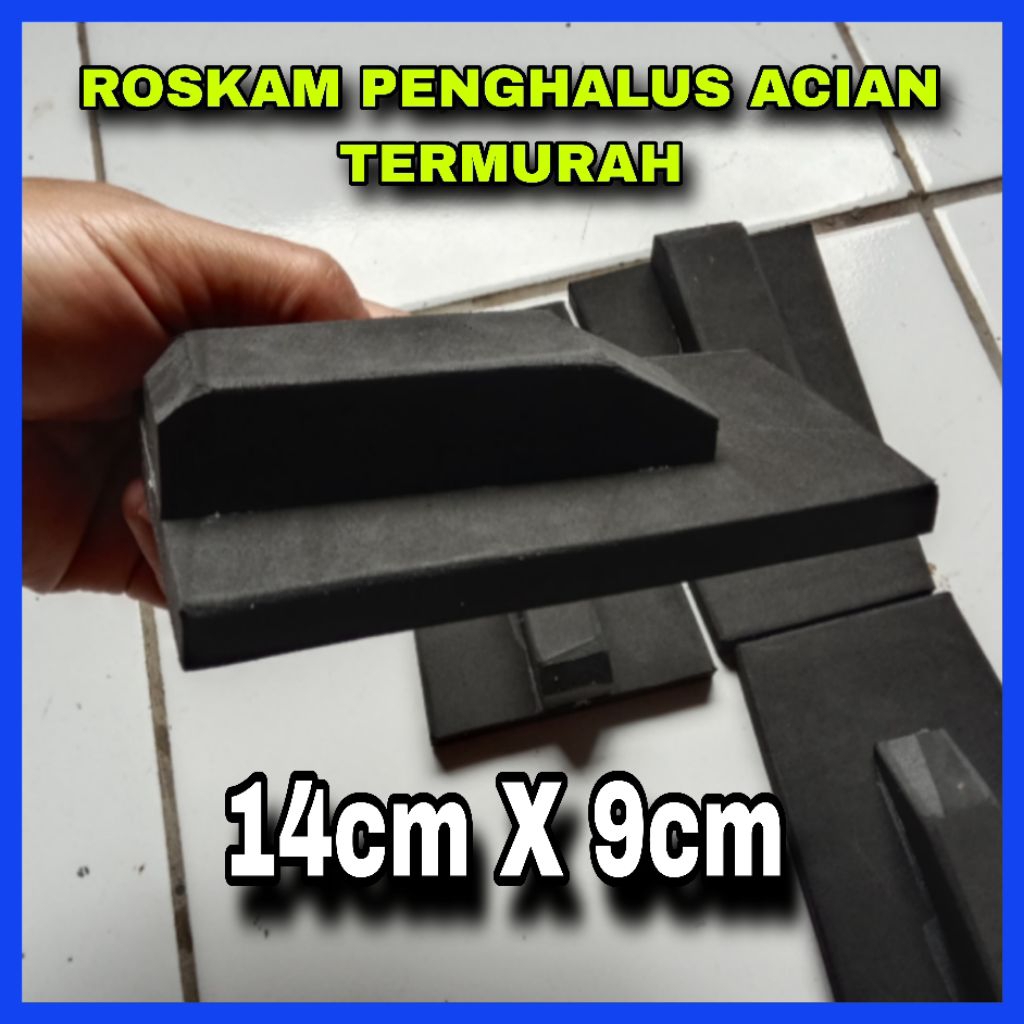 ROSKAM MINI SPON TEBAL, GOSOKAN ACIAN, KARET GOSOKAN ACIAN, ROSKAM ACIAN BAHAN KARET 14x9
