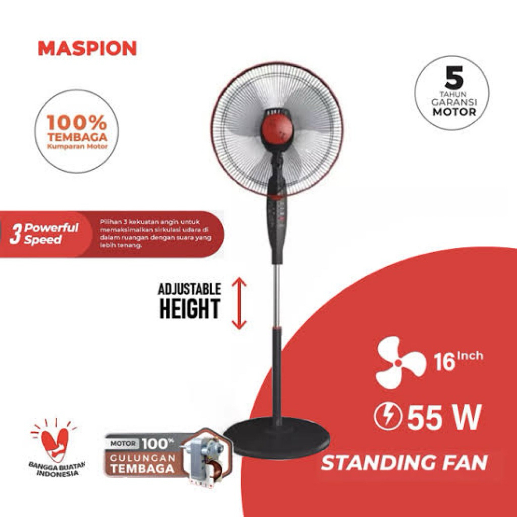kipas angin berdiri maspion 172S/174S