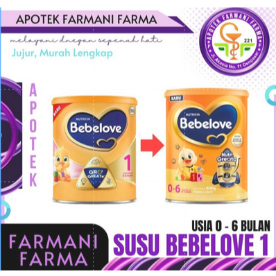 SUSU BEBELOVE NUTRI GREAT 1 (USIA 0 - 6 BULAN) 800 GRAM / BEBELOVE 1 / SUSU FORMULA / KESEHATAN PENC
