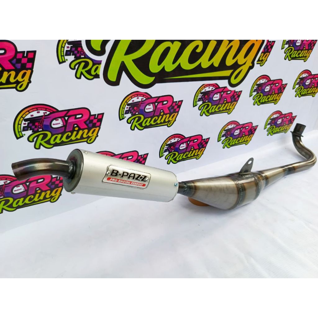 Knalpot Motor 2 tak B-PAZZ CREAMPEI Pernis (Anti Karat) Fiz r Fiz Force One