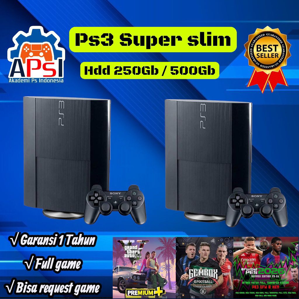 ps3 superslim 500gb full game