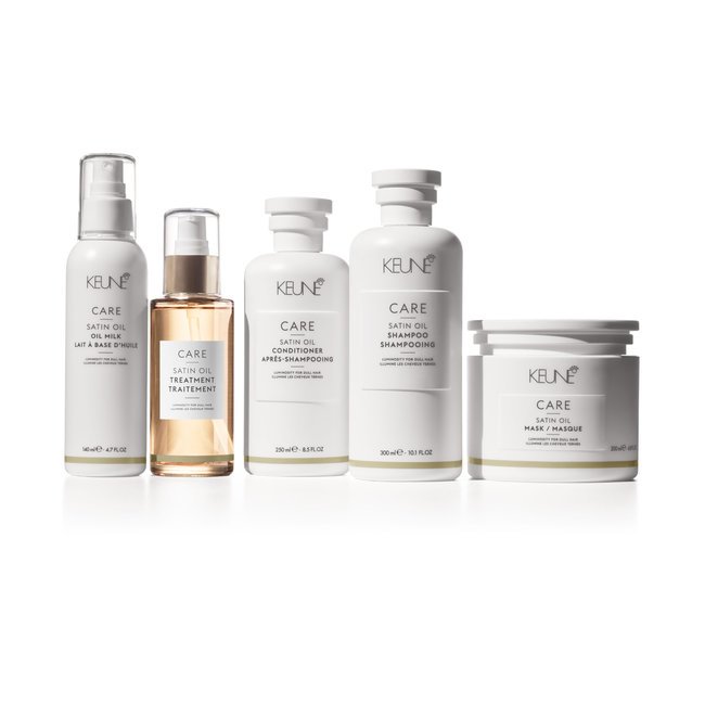 KEUNE CARE SATIN OIL SHAMPOO/CONDITIONER/MASK/OIL MILK