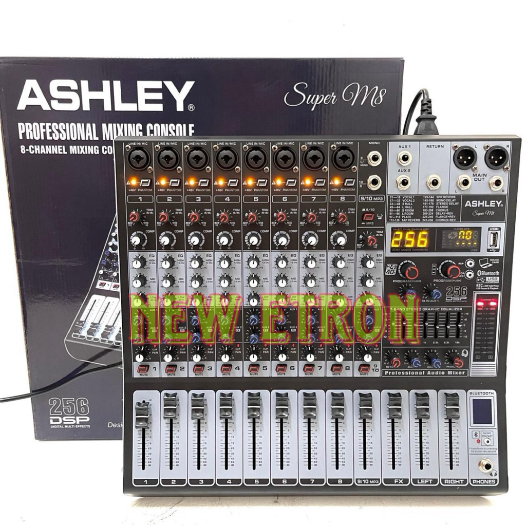 Mixer Audio Ashley Super M8 8channel Compressor Original Mixer Ashley superm8 Mixing 8 the best Pali