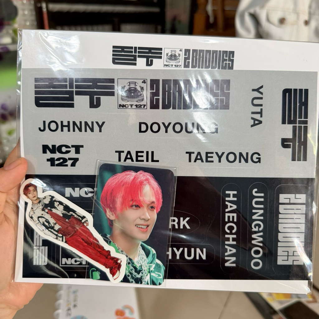 READY MD 2 BADDIES NCT 127 HAECHAN LUGGAGE STICKER SET