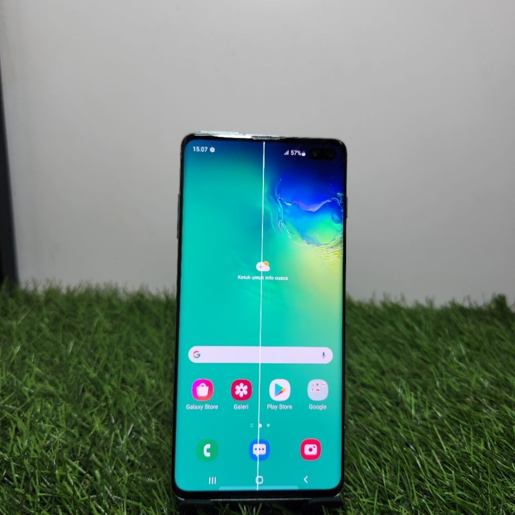 SAMSUNG S10 PLUS 8/128GB ORIGINAL FULLSET SECOND MURAH