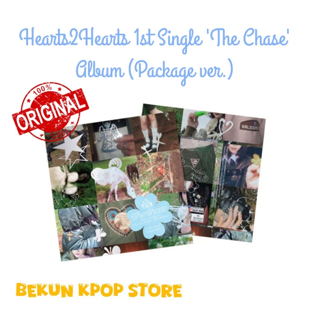 [BACA DESKRIPSI] Hearts2Hearts 1st Single 'The Chase' Album (Package ver.) | Original Album