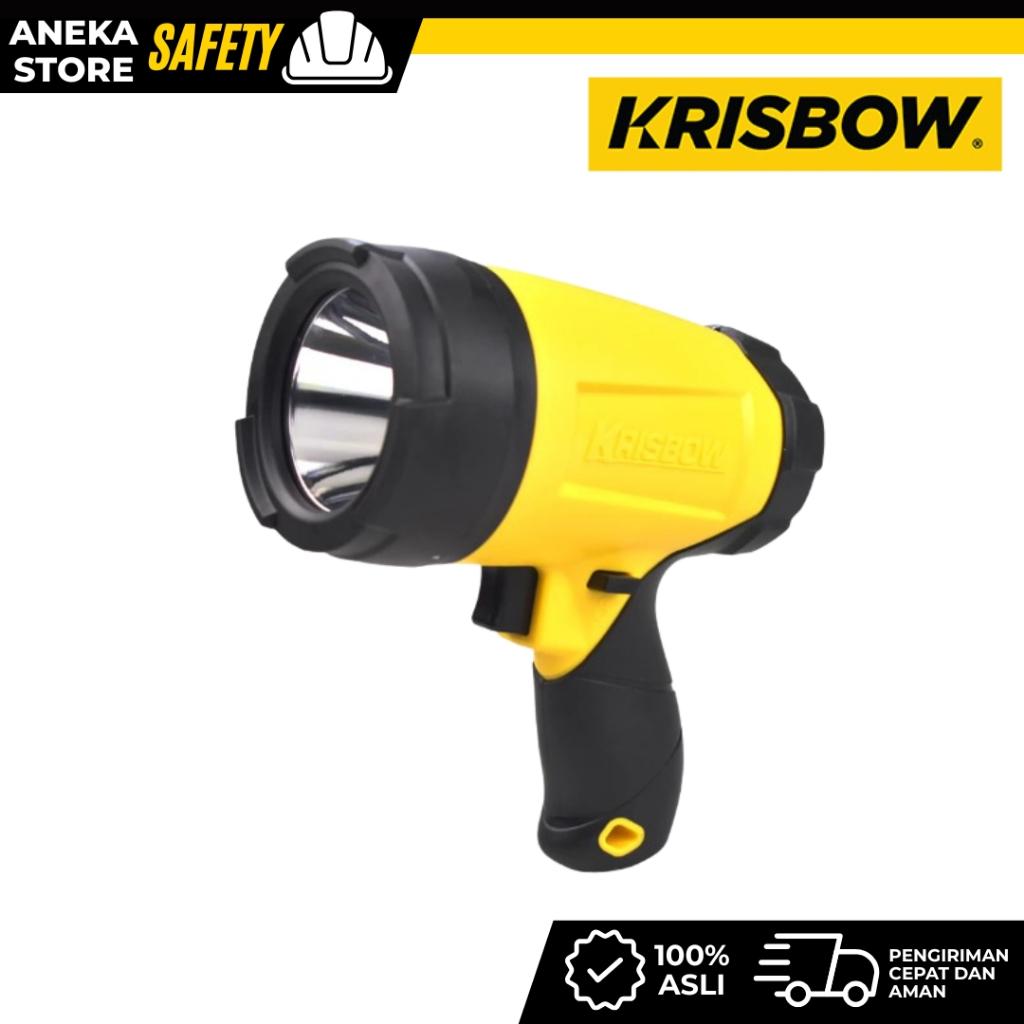 Krisbow Senter Sorot Led Flashlight Rechargeable
