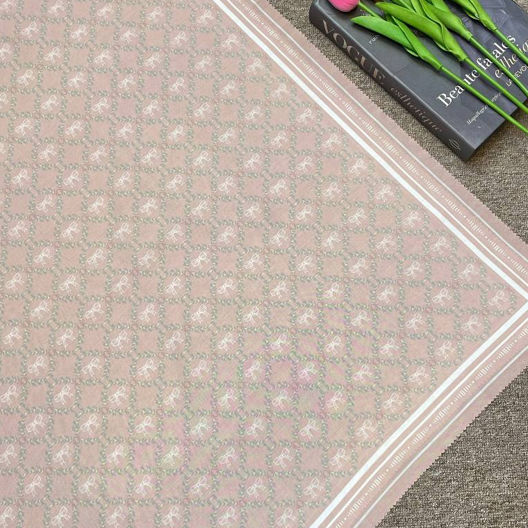 Hijab Syar'i 130 x 130 Motif 150-200 Segi Empat Voal Premium Laser Cut Free Pouch by Lfika Hijab