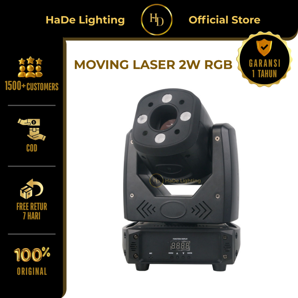 Moving Laser Show - Lampu Moving Laser Panggung Diskotik Mini Laser RGB