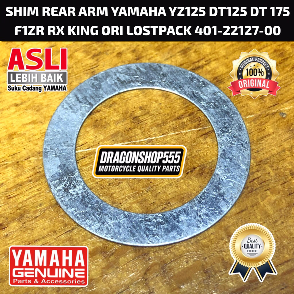 SHIM REAR ARM YAMAHA YZ125 DT125 DT 175 F1ZR RX KING ORI LOSTPACK 401-22127-00