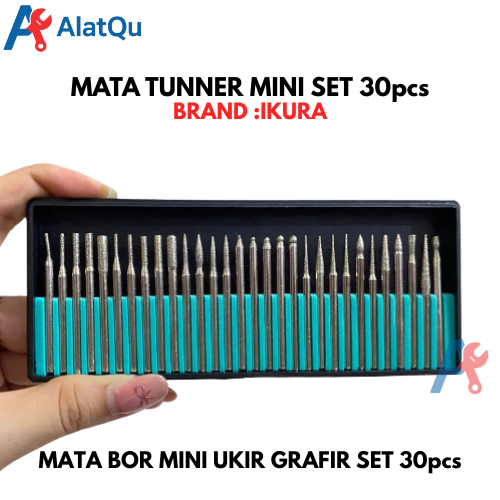 Mata Bor Tuner Mini Set 30Pcs | Mata Bor Mini Ukir Grafir Set 30 Pcs