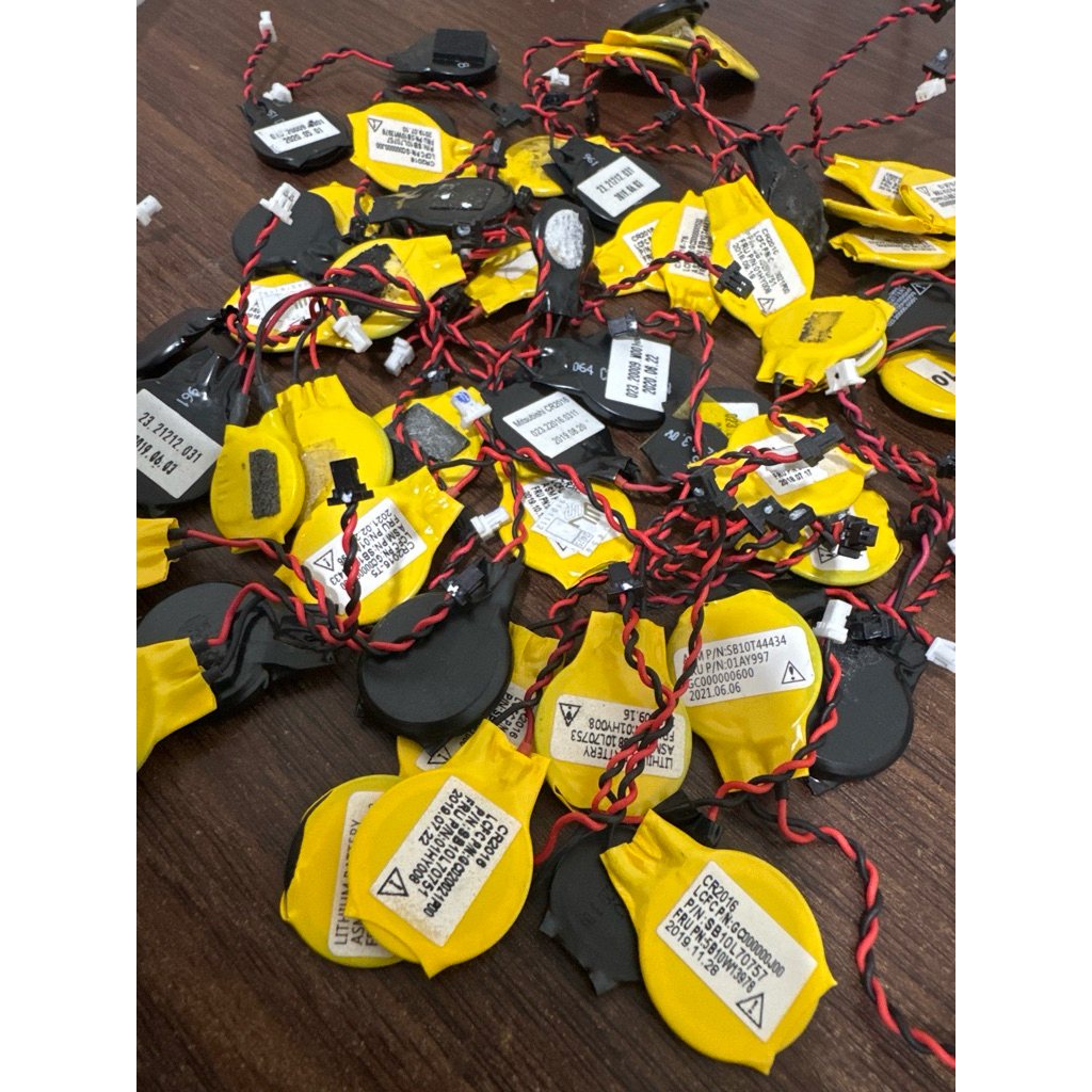 Baterai CMOS Laptop Socket Kabel 3 Volt 2 Unit tertentu