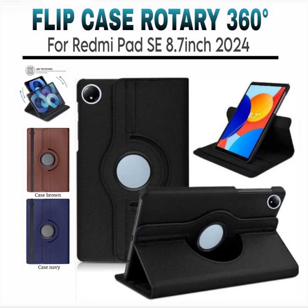 Case Rotary Redmi pad SE 8.7inch / case redmi pad se 8.7 / case redmi pad se / redmi pad se 8.7 / re