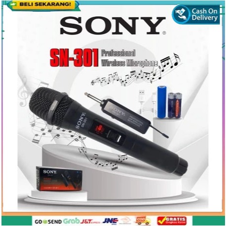 Mic Wireless Sony SN-301 Microphone Wireless Mic Sony Professional Wireless System PROMO
