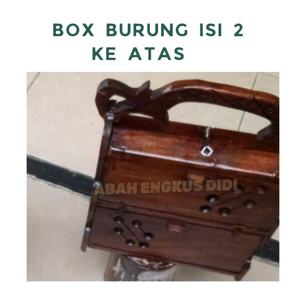 BOX ISI 2 UNTUK BURUNG KUTILANG TRUCUKAN