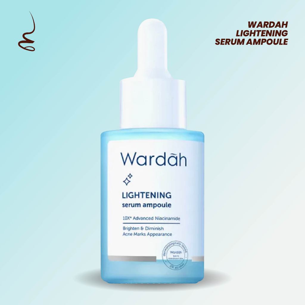 Wardah Serum Wajah 5% Niacinamide 15ml Ampoule Mencerahkan Flek Hitam 0% Alkohol