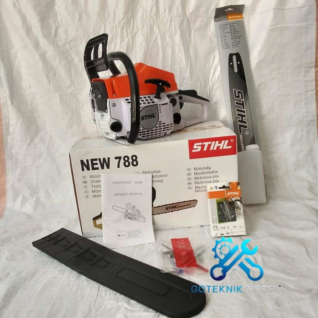 TERMURAH CHAINSAW / SENSO 788 STIHL NEW ORIGINAL MESIN GERGAJI KAYU BAR 22 INCH STIHL
