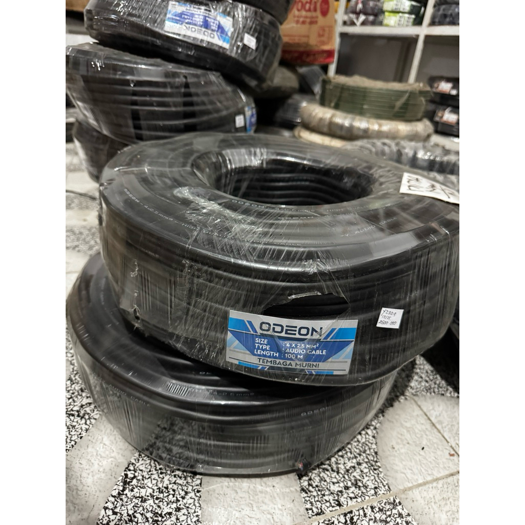 KABEL ODEON 4x2,5 100M roll Full tembaga / Kabel Odeon 4x2,5 100m roll full tembaga