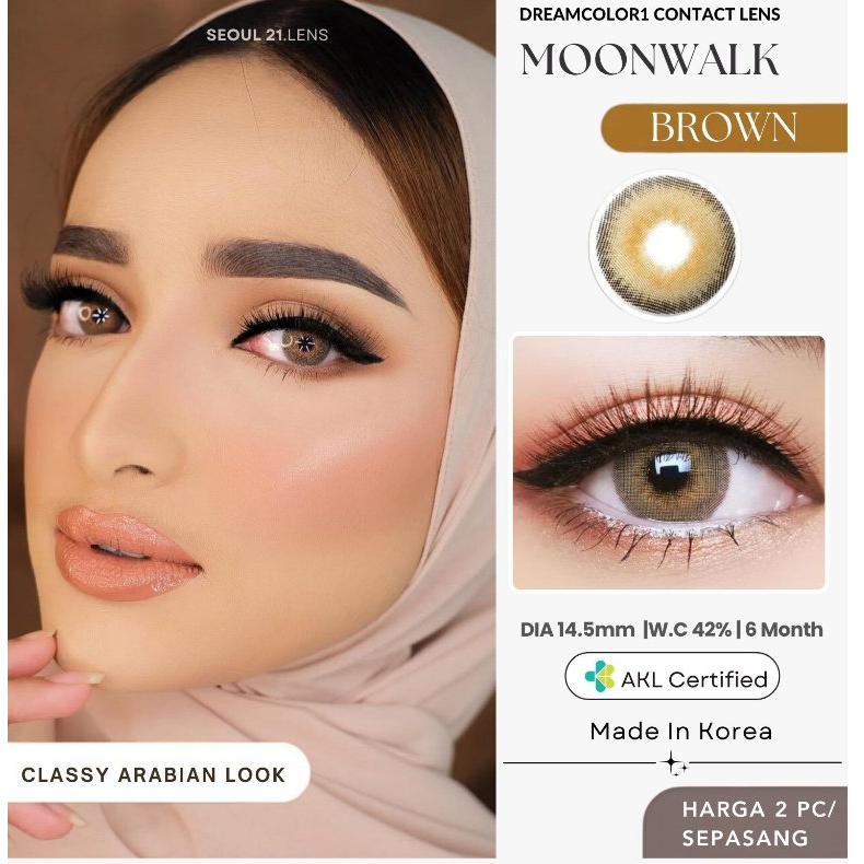 SOFTLENS MOONWALK BROWN DREAMCOLOR NORMAL/MINUS (s.d 6.00)