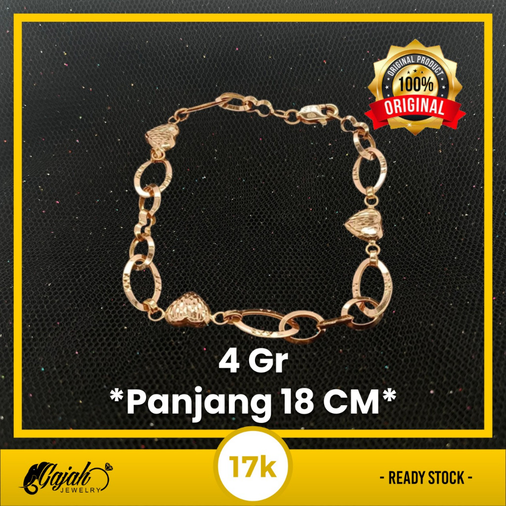 Gelang Emas 17K - Toko Emas Gajah - 4 Gram 1341