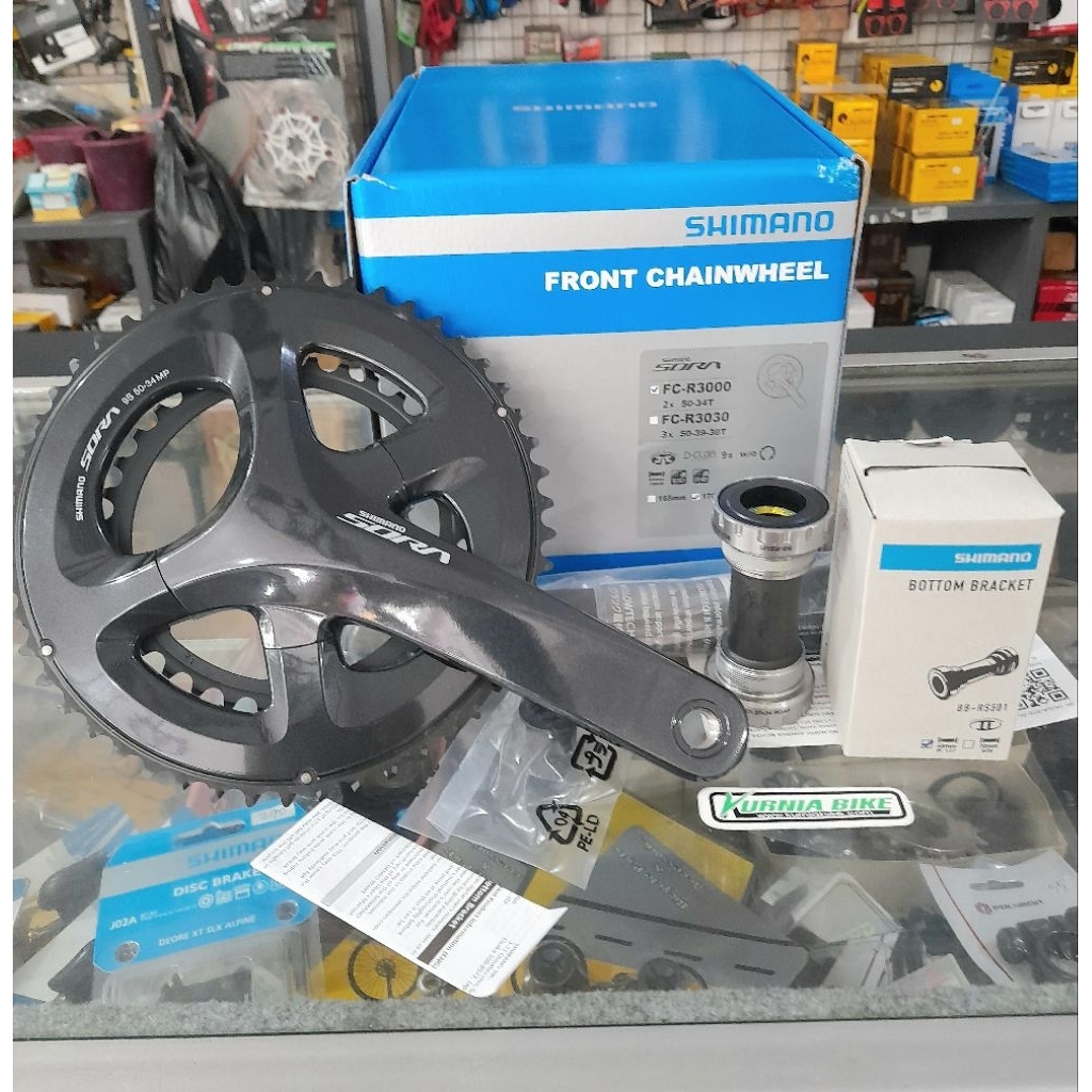 crank shimano sora crankset sora + bb shimano