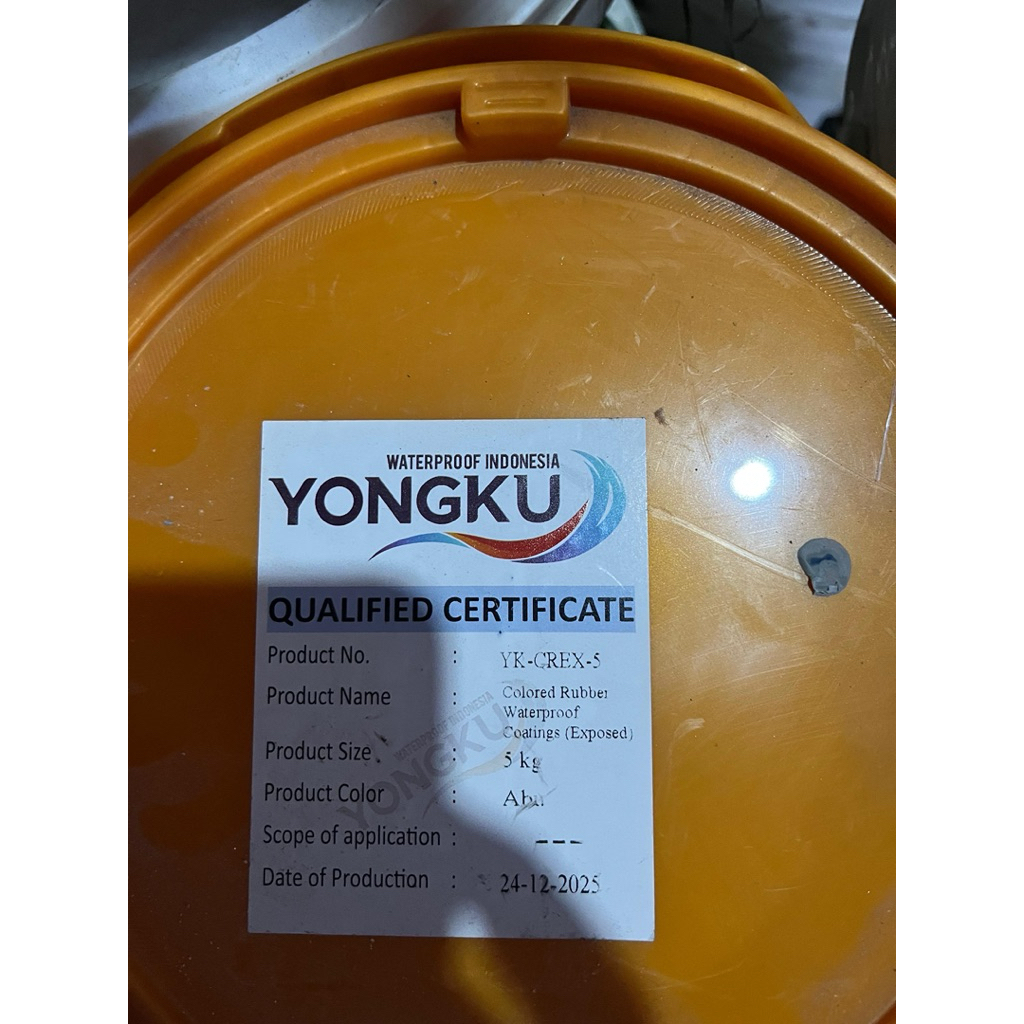 CAT YONGKU WATERPROOF ANTI BOCOR ABU-ABU 5KG