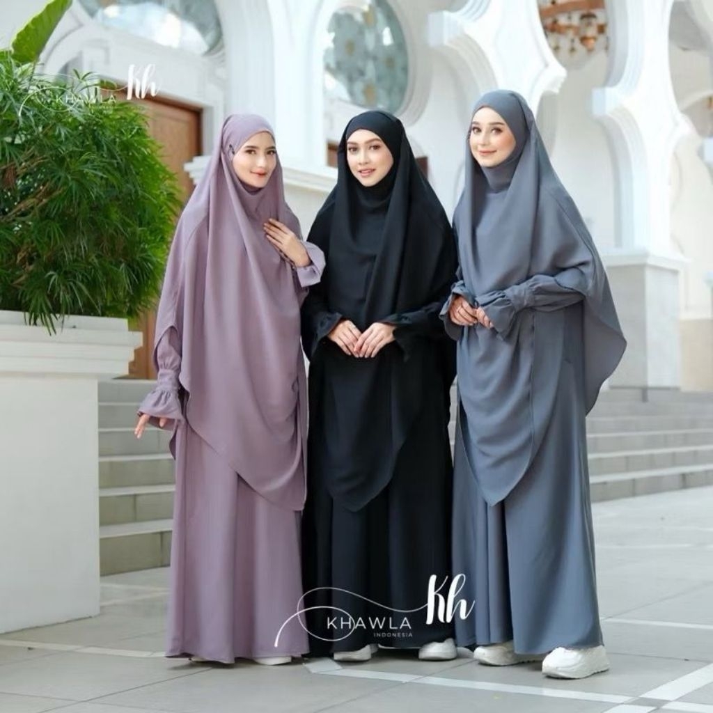 MEDINA ANTI UV Syari Set REALPICT | Abaya Murah | Gamis Syar'i Set