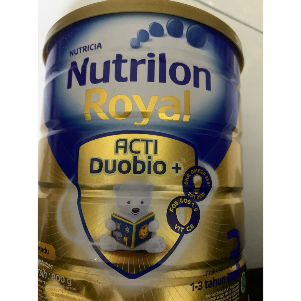 Tahap 3: Nutrilon Royal 3 ACTIDUOBIO+ Susu Pertumbuhan Anak 1-3 Tahun - 400g/800g • Tahap 4: Nutrilo
