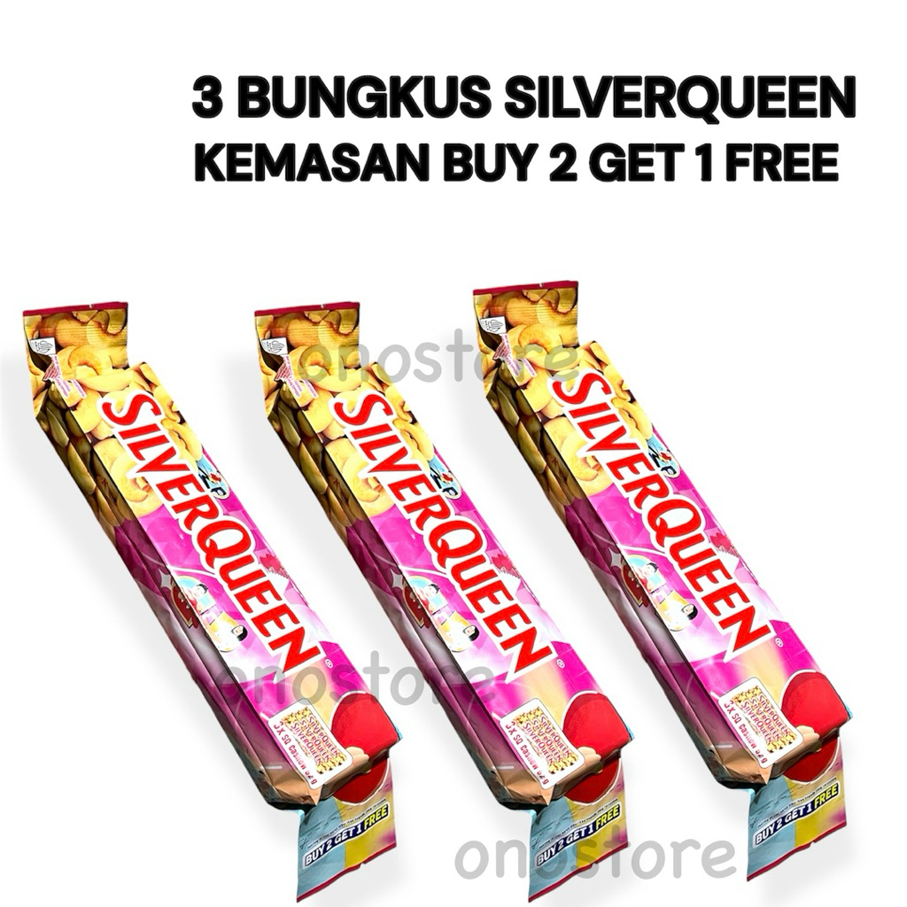 3 Silverqueen Cashew Almond 52 gram Kemasan Buy 2 Get 1 Free