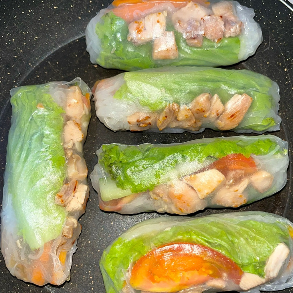 Vietnam Spring Roll Salad / Salad Roll / Salad Sayur / Salad Roll Besar / Salad Roll 1 Box Isi 5 Pcs