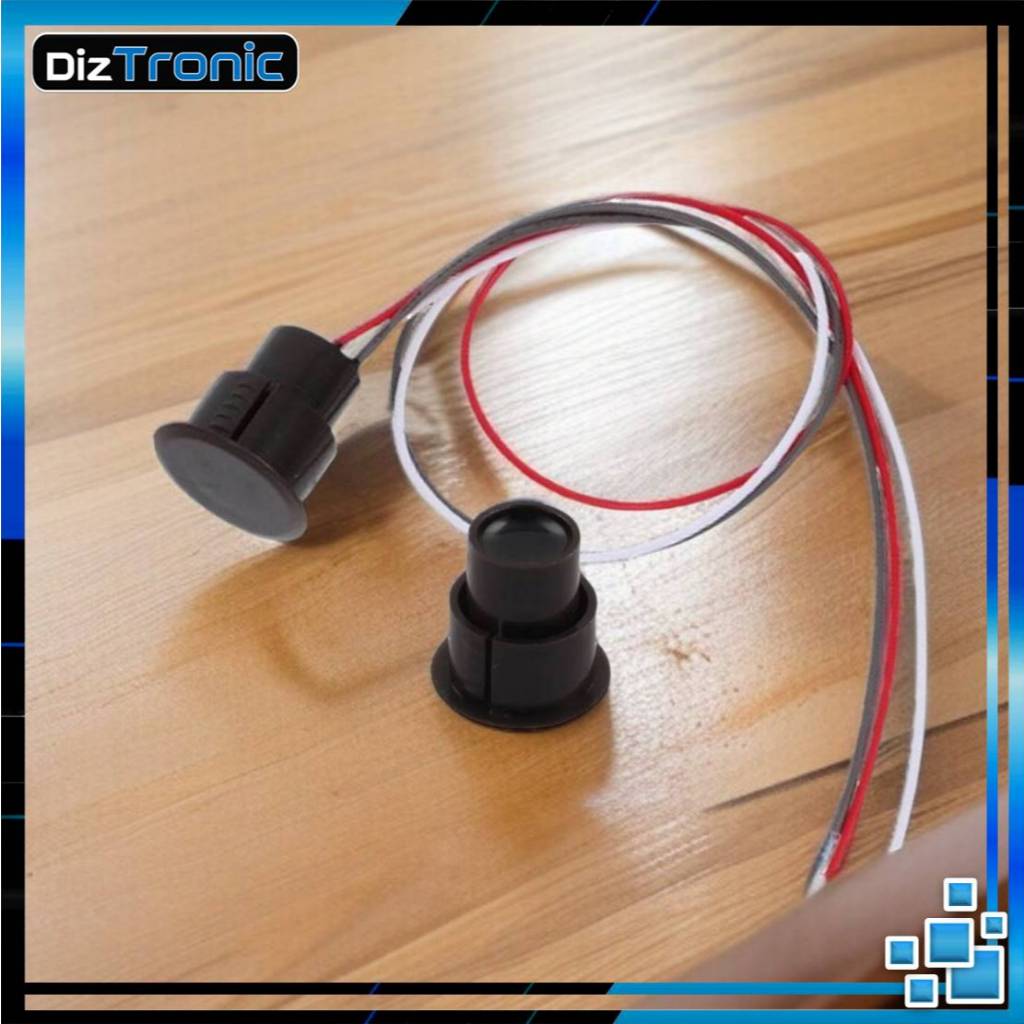 Recessed Door Contact Sensor Alarm Magnetic Reed Switch NO NC COM