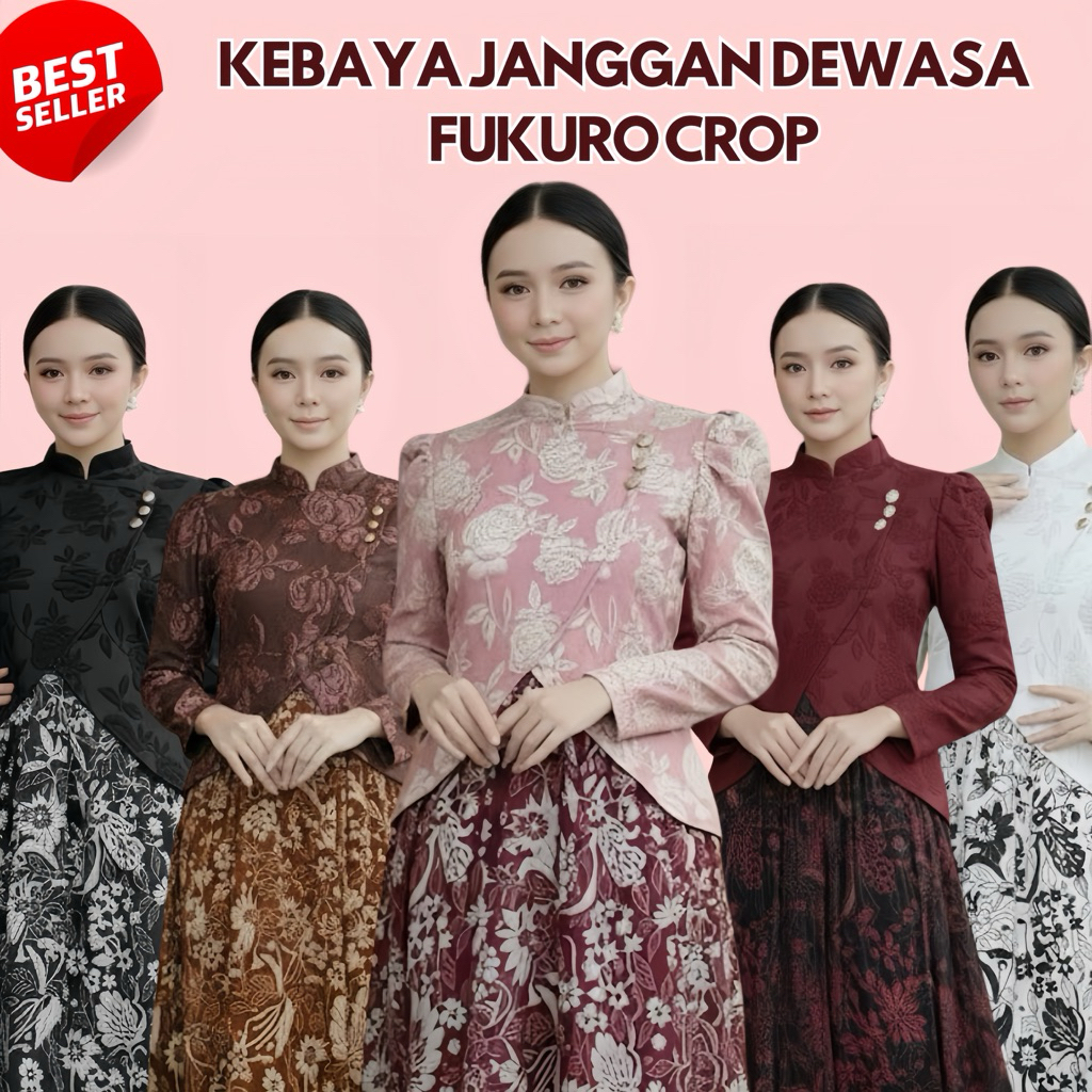 KEBAYA JANGGAN FUKURO CROP DEWASA KEBAYA WISUDA KEKINIAN MODERN PREMIUM