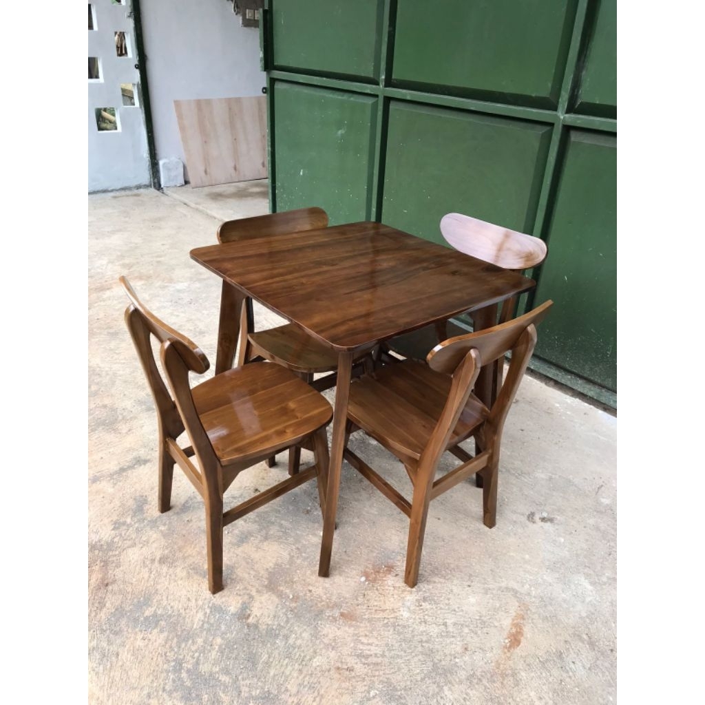 meja makan ropan / meja cafe ropan / meja makan ropan 4 kursi