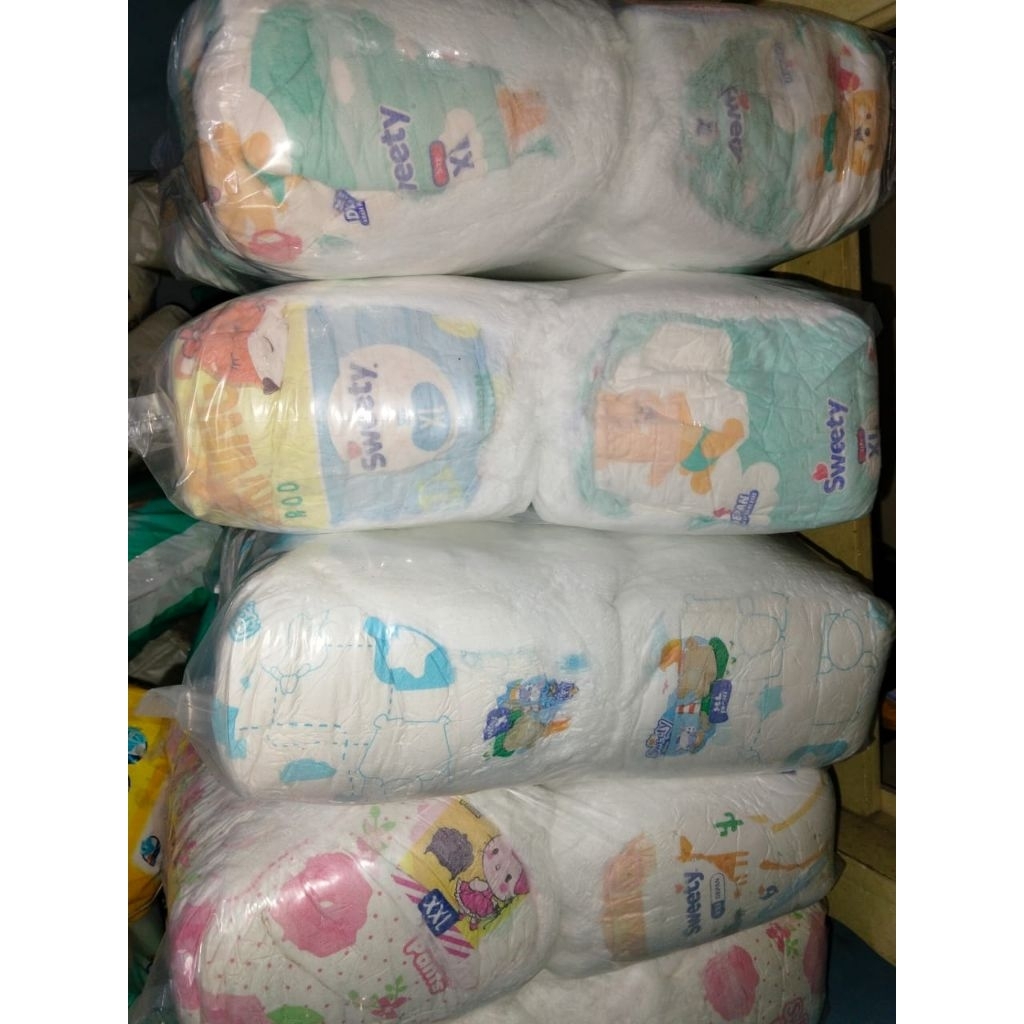 POPOK REPACK SWEETY SILVER PANTS UK XL50 PCS