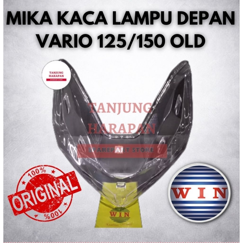 Mika kaca lampu depan motor Vario 150 vario 125 led old 2015 2016 2017 original WIN sparepart / part