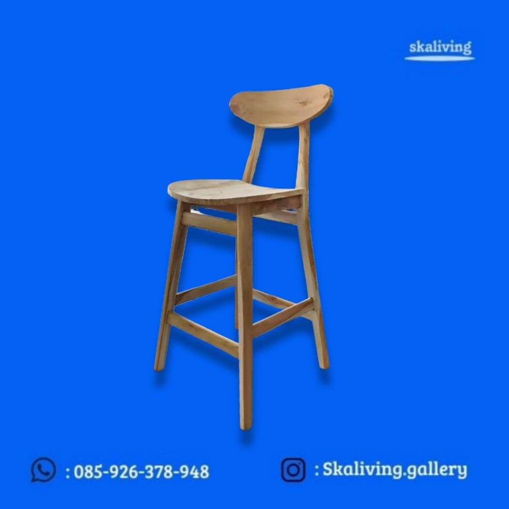 Kursi bar cafe ropan kayu jati minimalis kursi bar ropan tinggi minimalis kayu jati kursi cafe ropan