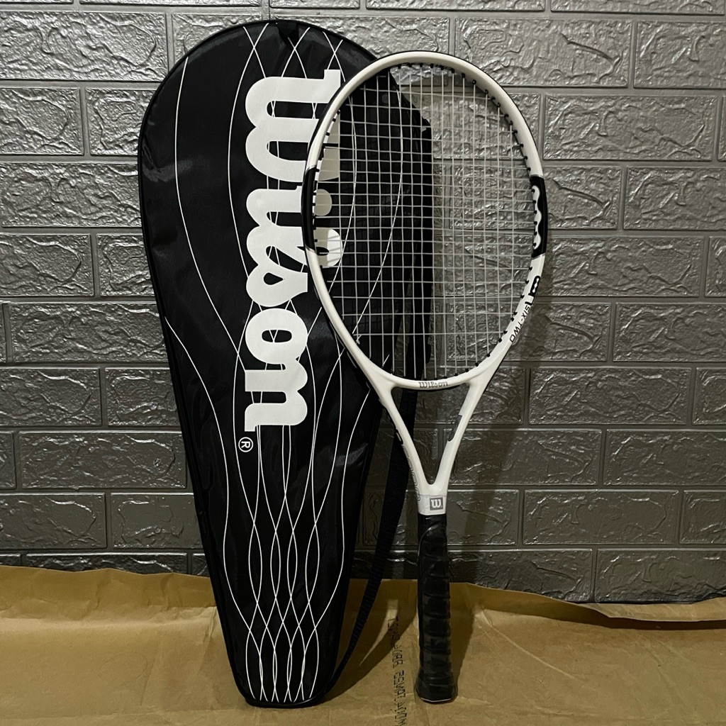 RAKET TENIS WILSON NEW NCODE WHITE + SENAR + TAS