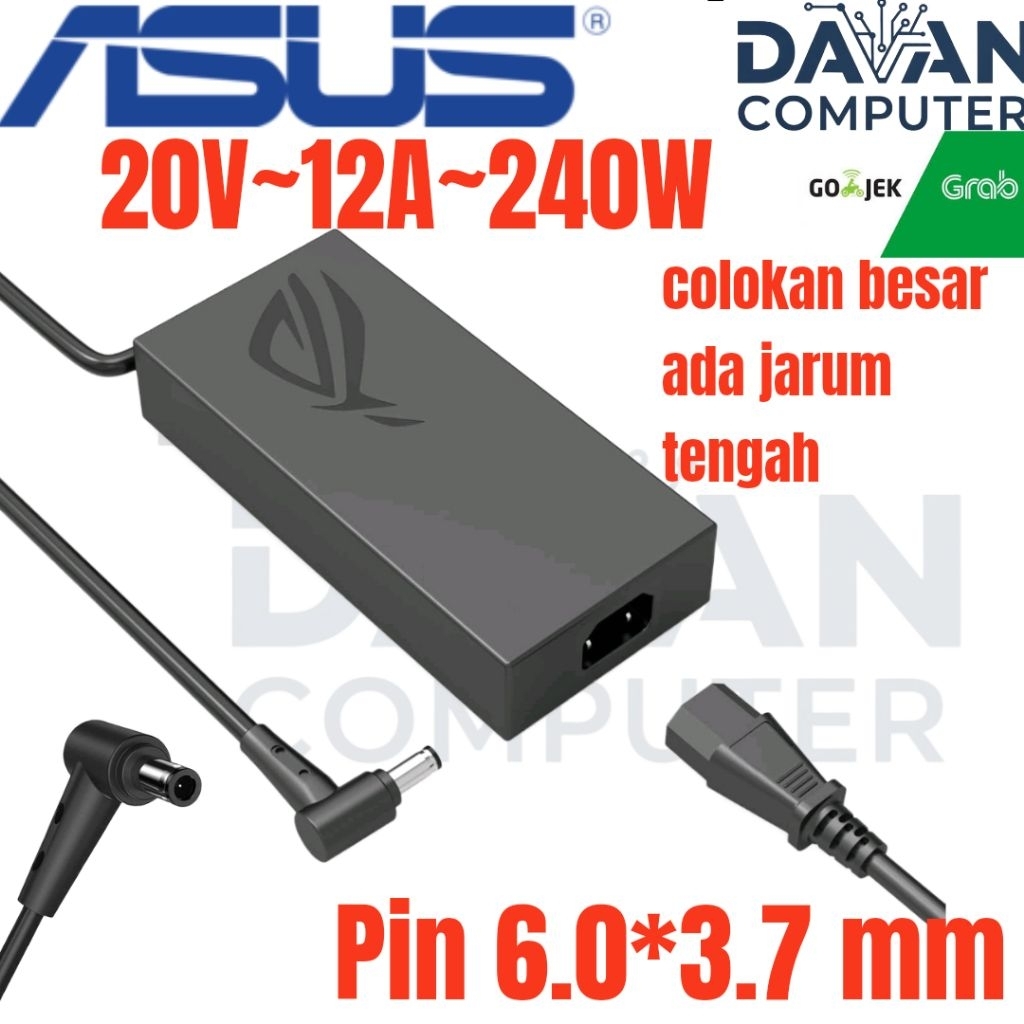 Adaptor charger Asus ROG Strix SCAR 17 G733QM G733QR G733QS G733QSA|| ROG Strix SCAR 15 G533QM G533Q