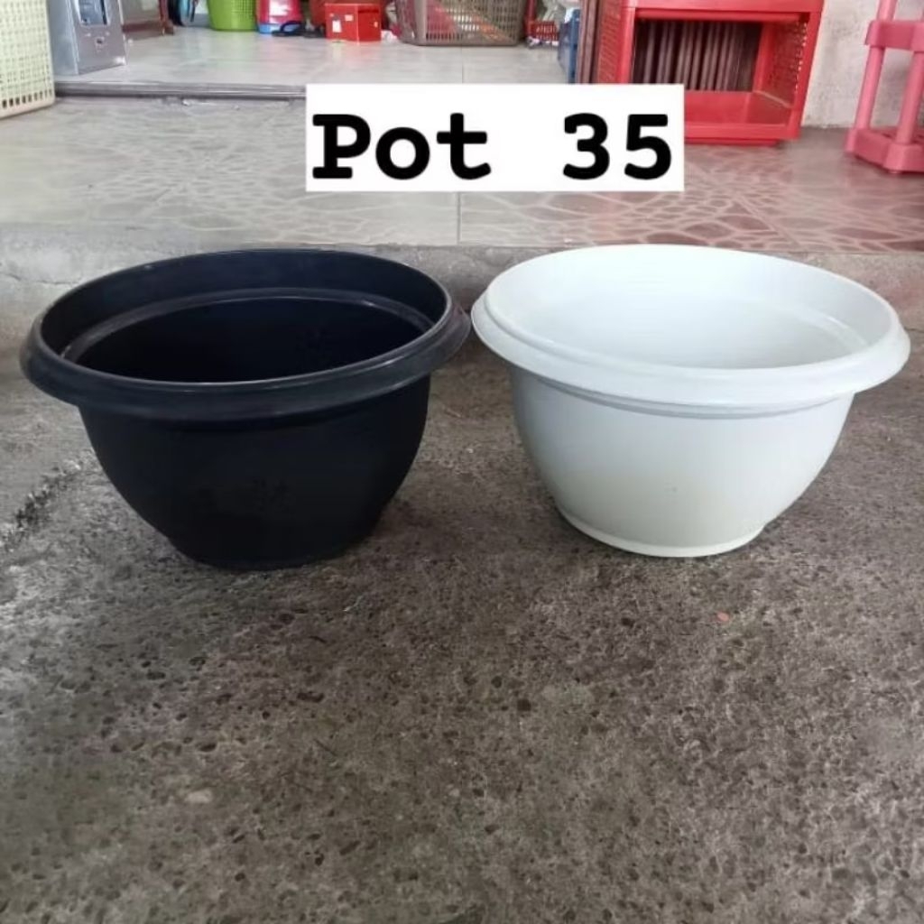 Pot Kembang Ukuran 35  / Pot Bunga Khusus Instan Gojek