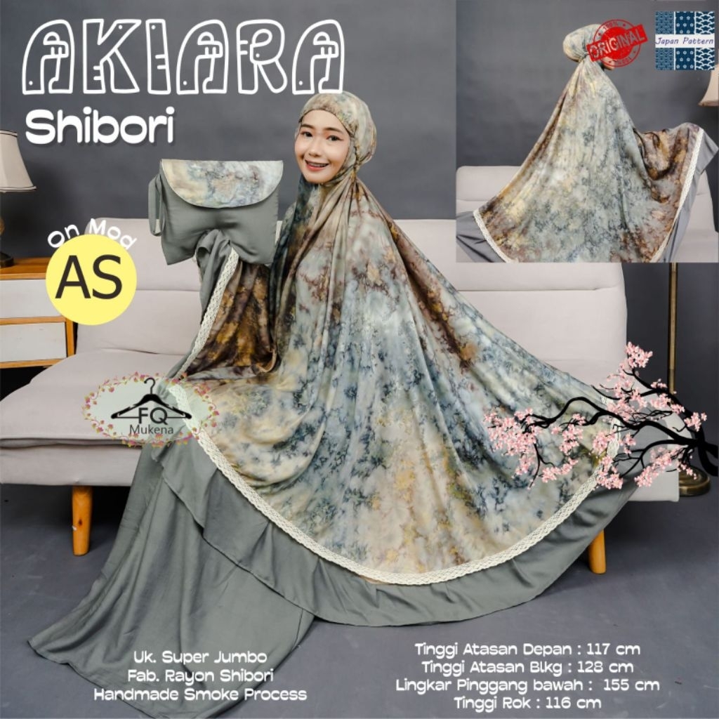 AKIARA SHIBORI - mukena perempuan dewasa rayon shibori
