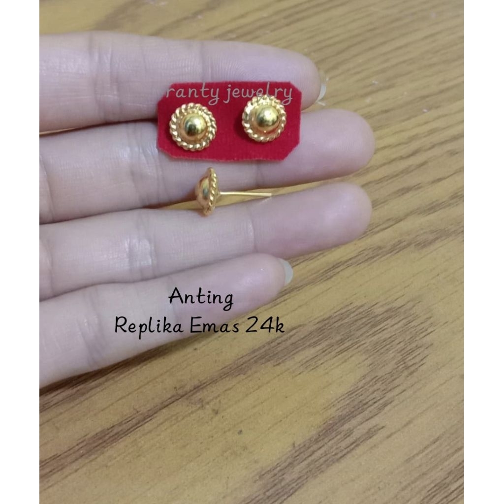 Anting Replika Emas 24k, Anting Wanita, persis seperti aslinya