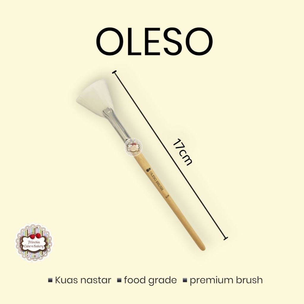 ALAT KUAS NASTAR OLESO ORIGINAL 100% HALAL KUAS POLES NASTAR ROTI HALUS RATA OLESO BRUSH PREMIUM