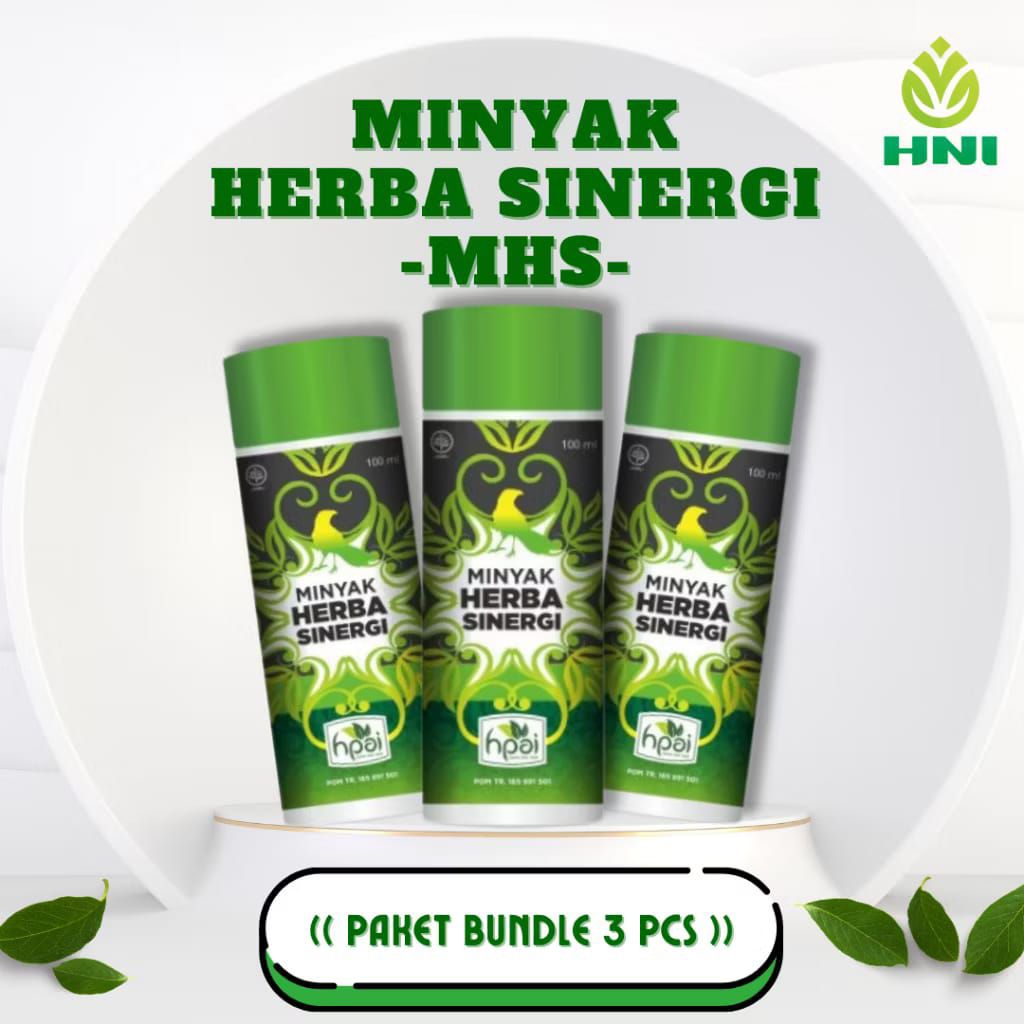 Paket 3 Botol Minyak Herbal Sinergi ORI - Minyak Herbal Sinergi HPAI asli - Minyak Bubut Herbal Asli