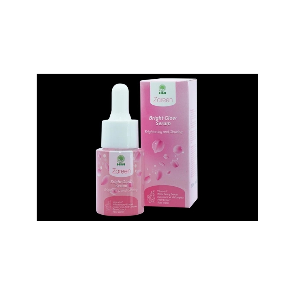 ZAREEN BRIGHT GLOW SERUM HNI HPAI. * serum untuk melembabkan dan mencerahkan kulit wajah. * herbal m