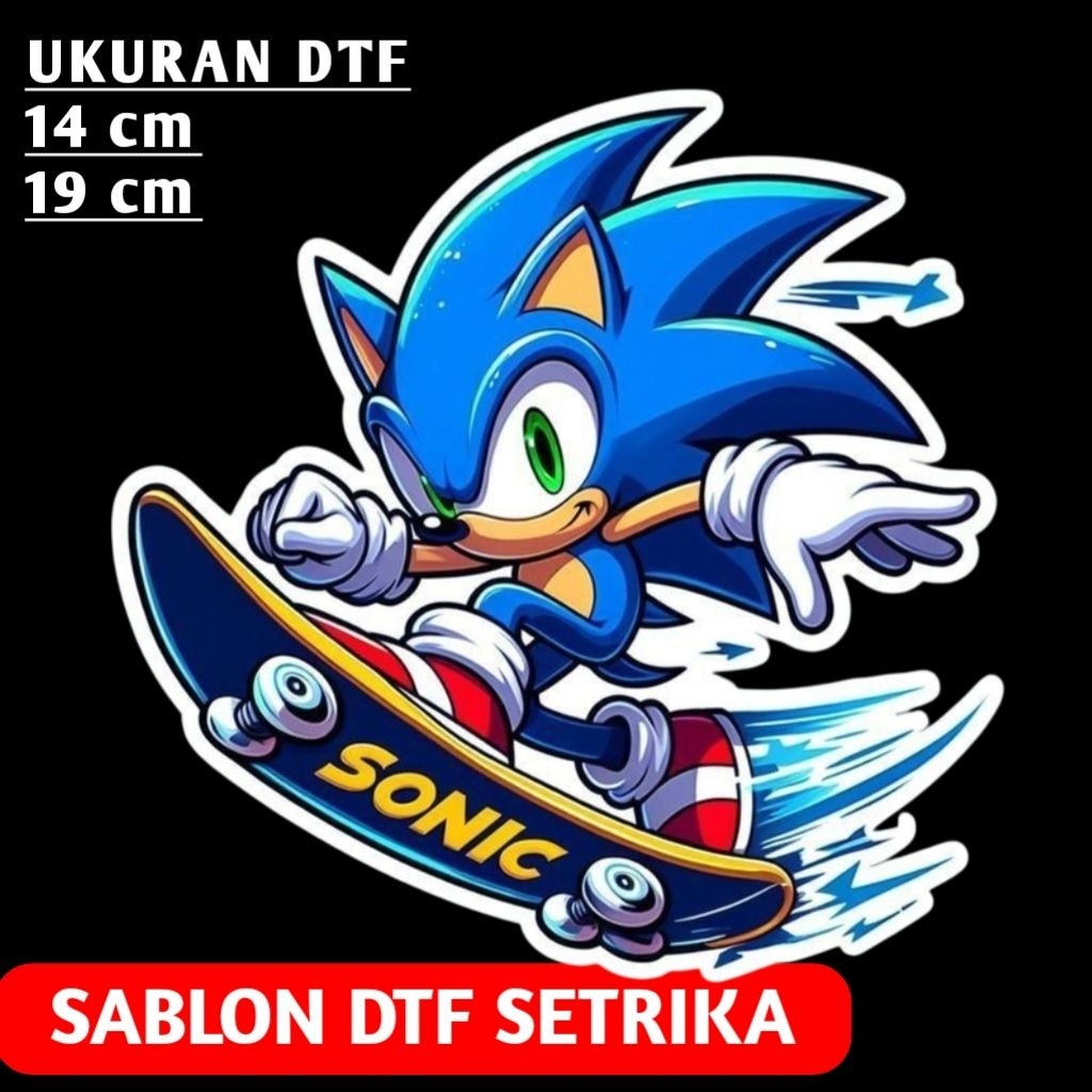 sablon dtf karakter sonic dtf printing | DTF02